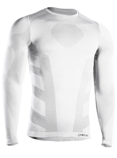 Iron-IC Funktionsunterwäsche Langarmshirt I-Soft (nahtlos) weiss Herren