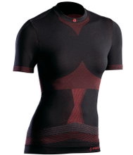 Iron-IC Laufshirt Performance (leicht und atmungsaktiv) dunkelrot Damen