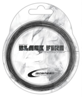 IsoSpeed Tennissaite Black Fire (Haltbarkeit+Kontrolle) schwarz 12m Set