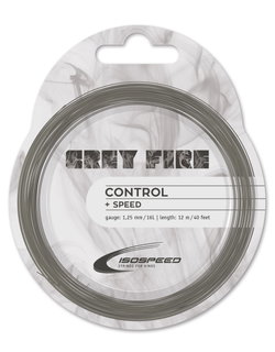 IsoSpeed Tennis String Grey Fire (Durability+Control) grey 12m Set