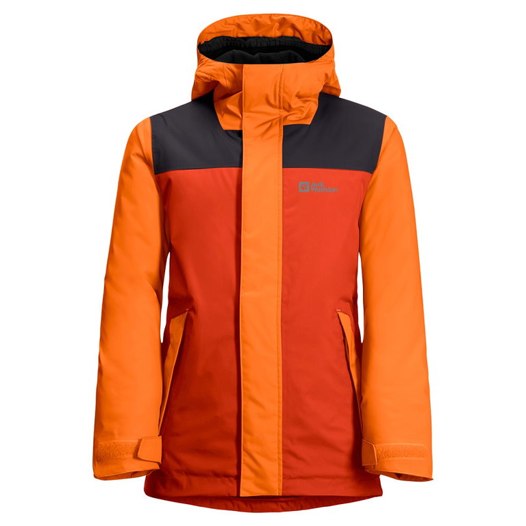 Jack Wolfskin Winterjacke Icy Mountain (wasser- und winddicht, atmungsaktiv,warm) orange Kids