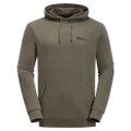 Jack Wolfskin Kapuzenpullover Essential (Bio-Baumwolle) olivegrün Herren