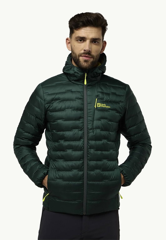 Jack Wolfskin Winter-Daunenjacke Passamani 2024 (sehr warm,wasserdicht, winddicht) dunkelolivgrün Herren