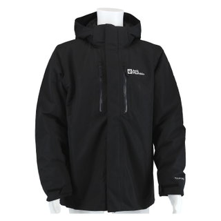 Jack Wolfskin Winterjacke Jasper 3in1 2024 (wasser-winddicht, atmungsaktiv, warm) schwarz Herren