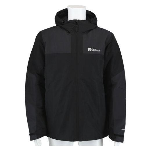 Jack Wolfskin Winterjacke Jasper (sehr wasser- und winddicht, atmungsaktiv) schwarz Herren