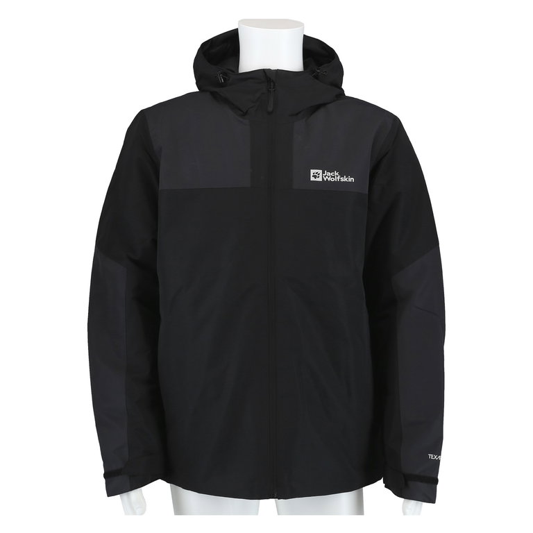 Jack Wolfskin Winterjacke Jasper (sehr wasser- und winddicht, atmungsaktiv) schwarz Herren