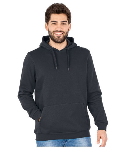 JAKO Freizeit Kapuzenpullover Hoodie Organic (Bio-Baumwolle) anthrazitgrau Herren
