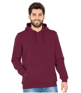 JAKO Freizeit Kapuzenpullover Hoodie Organic (Bio-Baumwolle) bordeauxrot Herren