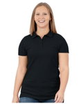 JAKO Sport-Polo Organic Stretch (Bio-Baumwolle) schwarz Damen