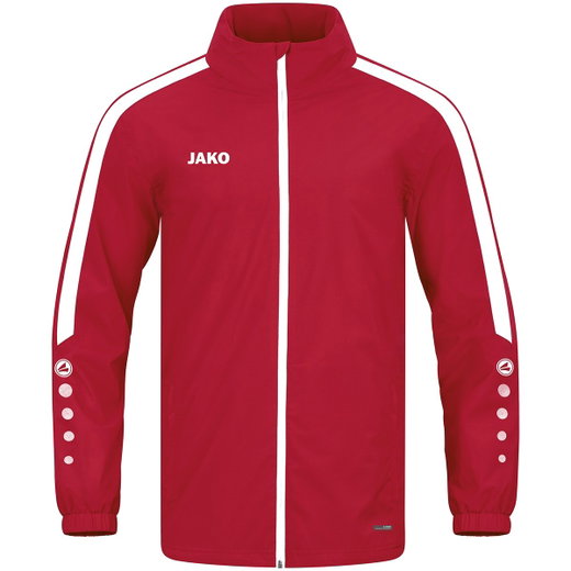 JAKO Allwetterjacke Power (100% Polyester, wind- und wasserabweisende Material) rot Herren
