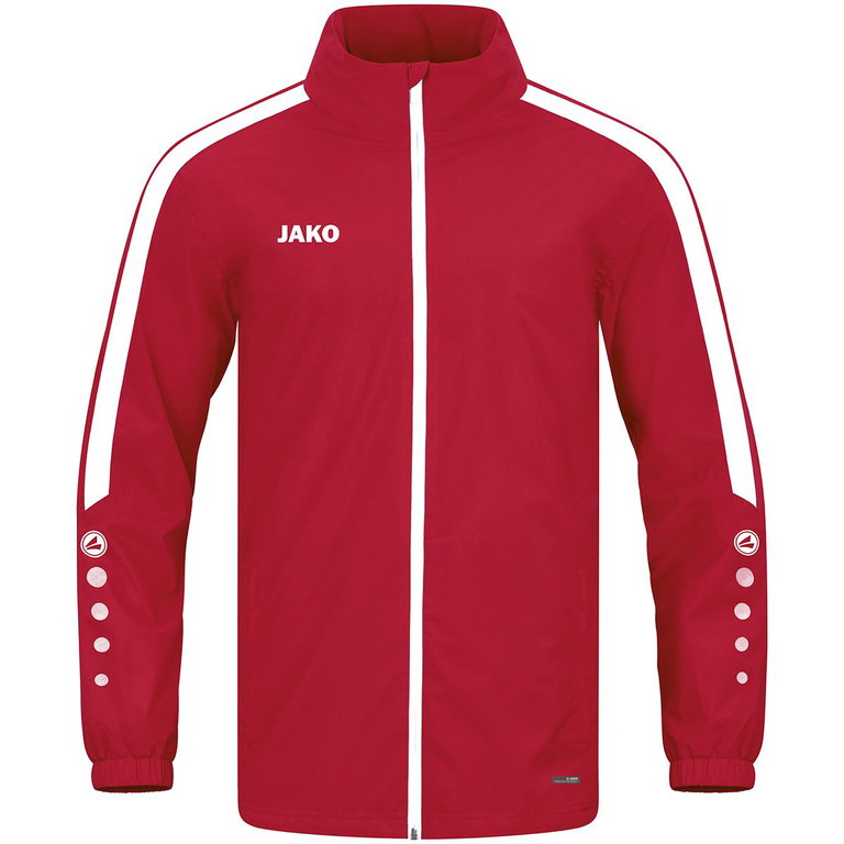 JAKO Allwetterjacke Power (100% Polyester, wind- und wasserabweisende Material) rot Herren