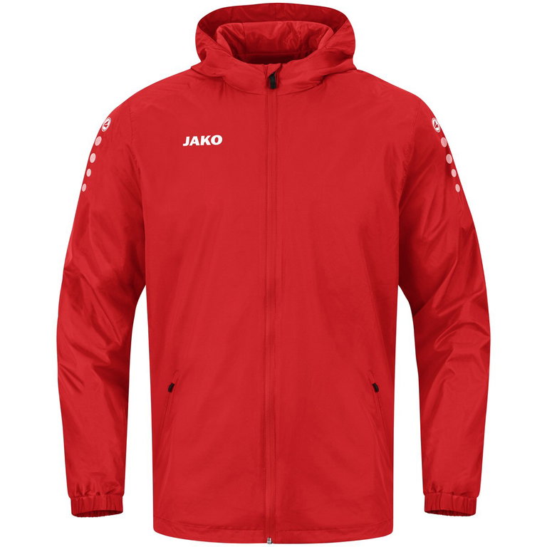 JAKO Allwetterjacke Team 2.0 (100% Polyester, wasserabweisendes Obermaterial) rot Kinder