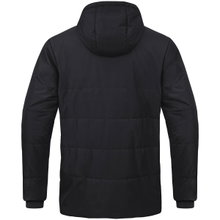 JAKO Coachjacke Team mit Kapuze (100% Polyester, wasserabweisendes Obermaterial) schwarz Herren