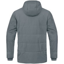 JAKO Coach Jacket Team with Hood (100% Polyester, water-repellent outer material) dark grey Men