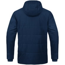 JAKO Coach Jacket Team with Hood (100% Polyester, water-repellent outer material) navy blue Men