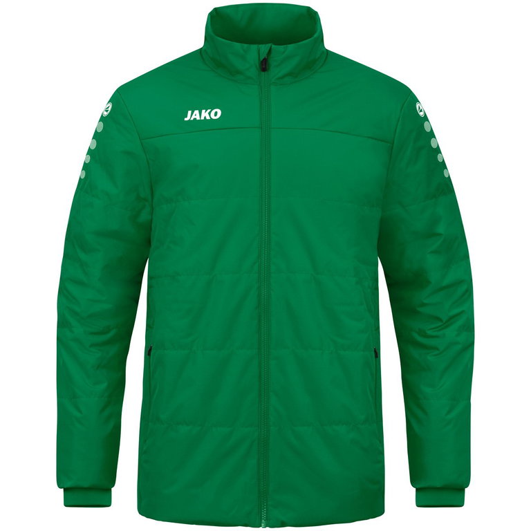 JAKO Coachjacke Team (100% Polyester, wasserabweisendes Obermaterial) grün Herren