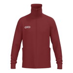 JAKO Freizeit-Trainingsjacke Tracksuit Wardrobe (mit Stehkragen, Polyester-Interlock) rubinrot Herren