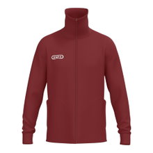 JAKO Freizeit-Trainingsjacke Tracksuit Wardrobe (mit Stehkragen, Polyester-Interlock) rubinrot Herren