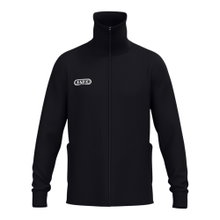 JAKO Freizeit-Trainingsjacke Tracksuit Wardrobe (mit Stehkragen, Polyester-Interlock) schwarz Herren