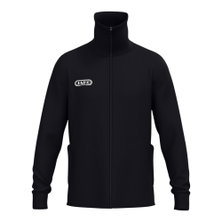 JAKO Freizeit-Trainingsjacke Tracksuit Wardrobe (mit Stehkragen, Polyester-Interlock) schwarz Herren