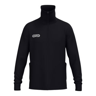 JAKO Freizeit-Trainingsjacke Tracksuit Wardrobe (mit Stehkragen, Polyester-Interlock) schwarz Herren