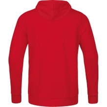 JAKO Leisure Hooded Jacket Base (70% Cotton) Red Kids