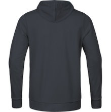 JAKO Leisure Hooded Jacket Base (70% Cotton) Anthracite Grey Kids