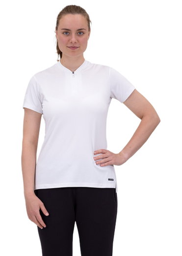 JAKO Freizeit-Polo Pro Casual (Polyester-Stretch-Jersey) weiss Damen