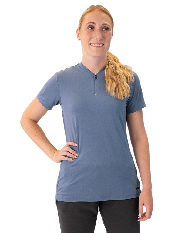 JAKO Freizeit-Polo Pro Casual (Polyester-Stretch-Jersey) smokeblau Damen