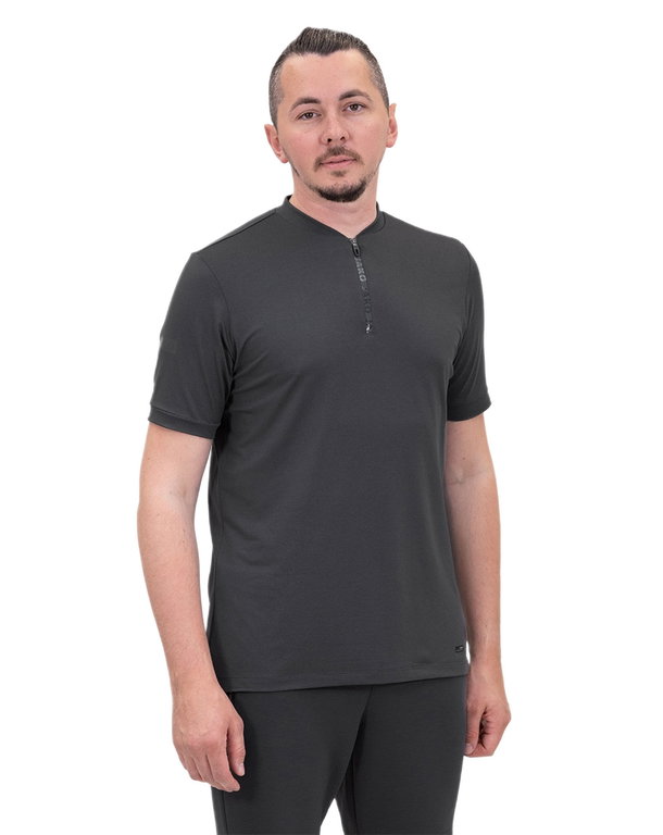 JAKO Freizeit-Polo Pro Casual (Polyester-Stretch-Jersey) grau Herren