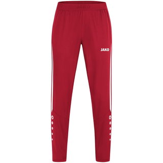 JAKO Sport-Freizeithose Power (Stretch-Micro-Twill) lang rot/weiss Damen