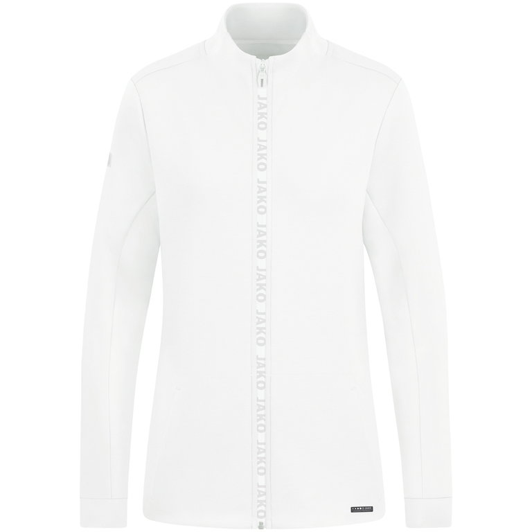 JAKO Freizeitjacke Pro Casual (elastisches Material, Seitentaschen) weiss Damen