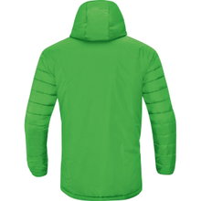 JAKO Hybrid Stadium Jacket Team (water-repellent, thermal insulation) with hood green Men