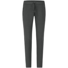 JAKO Jogging Pants Pro Casual (elastic material, side pocket with zipper) long grey Women