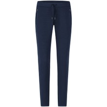 JAKO Jogging Pants Pro Casual (elastic material, side pocket with zipper) long navy blue Women