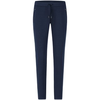 JAKO Jogginghose Pro Casual (elastisches Material, Seitentasche mit Reißverschluss) lang marineblau Damen