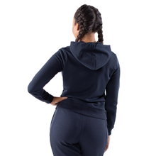 JAKO Leisure Hooded Jacket Base (70% Cotton) Navy Blue Women