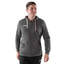 JAKO Leisure Hooded Jacket Base (70% Cotton) Anthracite Grey Men