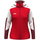 JAKO Kapuzenjacke Dynamic (Polyester-Fleece, Seitentaschen mit Reißverschluss) rot/weiss/dunkelrot Damen