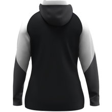 JAKO Hooded Jacket Dynamic (Polyester Fleece, Side Pockets with Zip) black/white/charcoal grey Ladies
