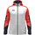 JAKO Kapuzenjacke Dynamic (Polyester-Interlock-Fleece, Seitentaschen mit Reißverschluss) weiss/coralrot/marineblau Kinder