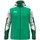 JAKO Kapuzenjacke Dynamic (Polyester-Interlock-Fleece, Seitentaschen mit Reißverschluss) grün/weiss/dunkelgrün Kinder