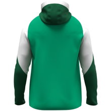 JAKO Hooded Jacket Dynamic (Polyester Interlock Fleece, Side Pockets with Zipper) green/white/dark green Children