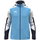 JAKO Kapuzenjacke Dynamic (Polyester-Interlock-Fleece, Seitentaschen mit Reißverschluss) himmelblau/weiss/marineblau Kinder