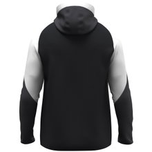 JAKO Hooded Jacket Dynamic (Polyester Interlock Fleece, Side Pockets with Zipper) black/white/anthracite grey Men's