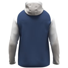 JAKO Hooded Jacket Dynamic (Polyester Interlock Fleece, Side Pockets with Zipper) navy blue/white/light grey Children