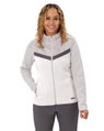 JAKO Kapuzenjacke Iconic (Polyester-Fleece, Seitentaschen mit Reißverschluss) weiss/grau/anthrazitgrau Damen