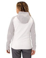 JAKO Iconic Hooded Jacket (Polyester Fleece, Side Pockets with Zipper) white/grey/charcoal grey Ladies