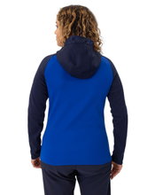 JAKO Iconic Hooded Jacket (Polyester Fleece, Side Pockets with Zipper) royal blue/navy blue Ladies