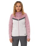 JAKO Kapuzenjacke Iconic (Polyester-Fleece, Seitentaschen mit Reißverschluss) hellgrau/pink/anthrazitgrau Damen